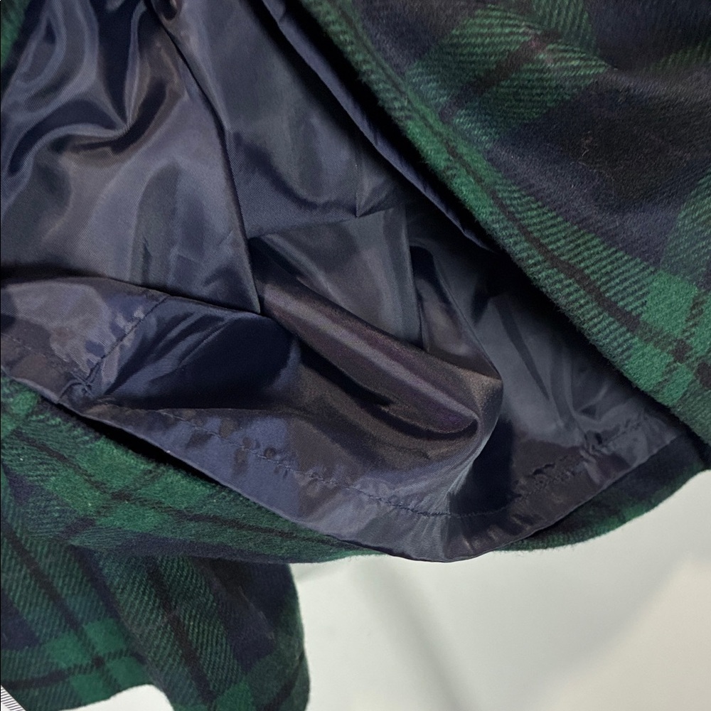 Sag Harbor Green and Black Plaid Women Shorts wool blend - Picture 10 of 10